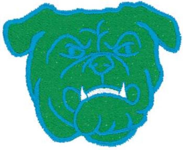 Picture of Bulldog Head Machine Embroidery Design