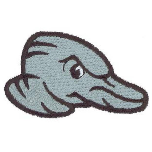 Picture of Dolphin Head Machine Embroidery Design