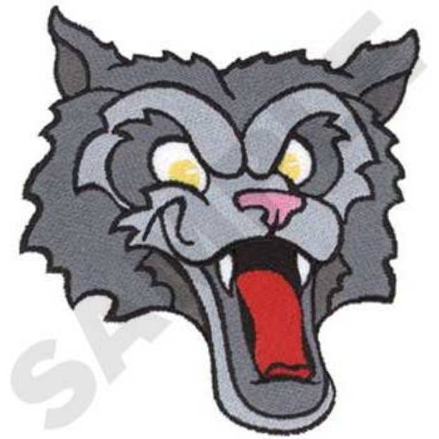 Picture of Wolf Head Machine Embroidery Design