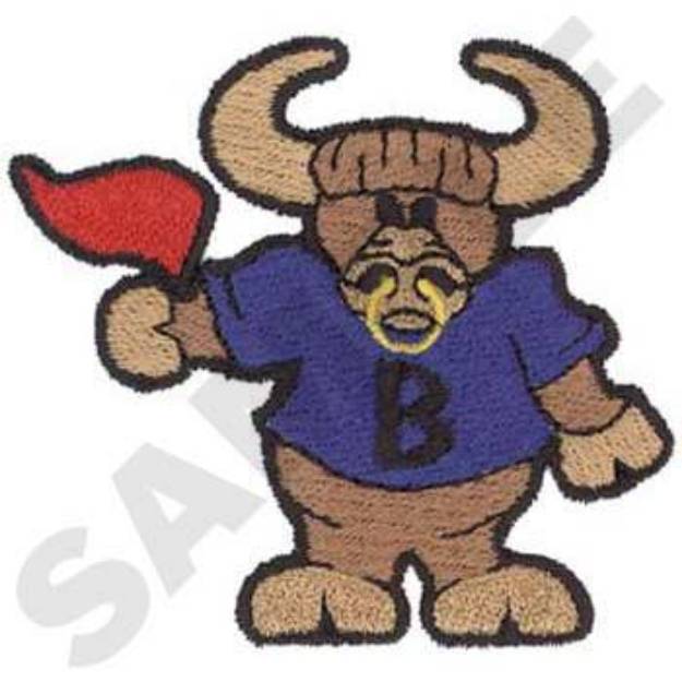 Picture of Bull Machine Embroidery Design