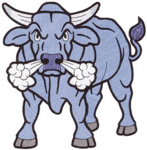 Picture of Bull Machine Embroidery Design