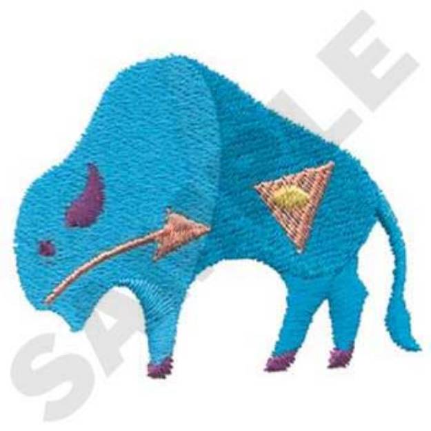 Picture of Buffalo Machine Embroidery Design