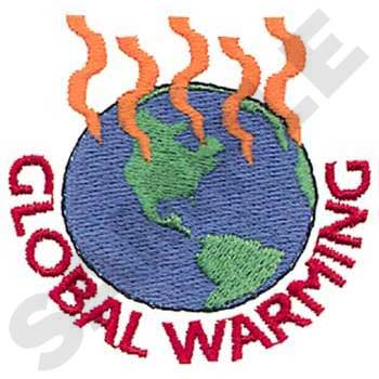 Global Warming Machine Embroidery Design