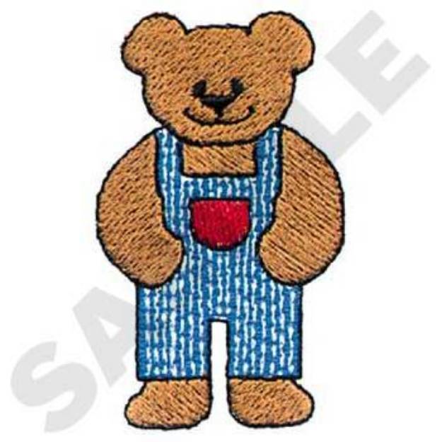 Picture of Boy Teddy Bear Machine Embroidery Design