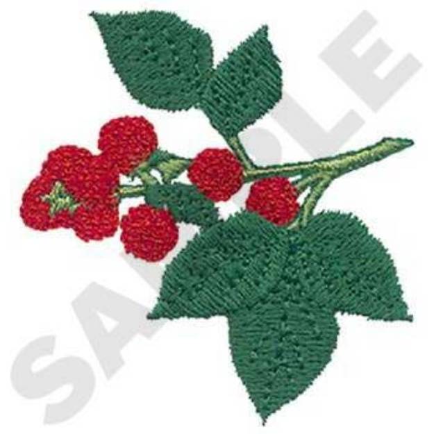 Picture of Raspberries Machine Embroidery Design