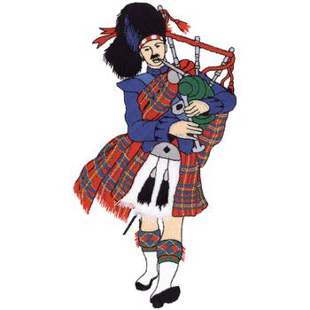Scottish Highlander Machine Embroidery Design