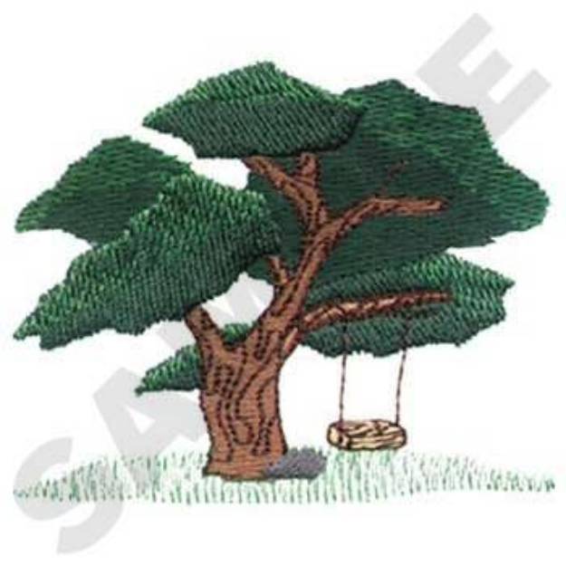 Picture of Cypress Tree Machine Embroidery Design