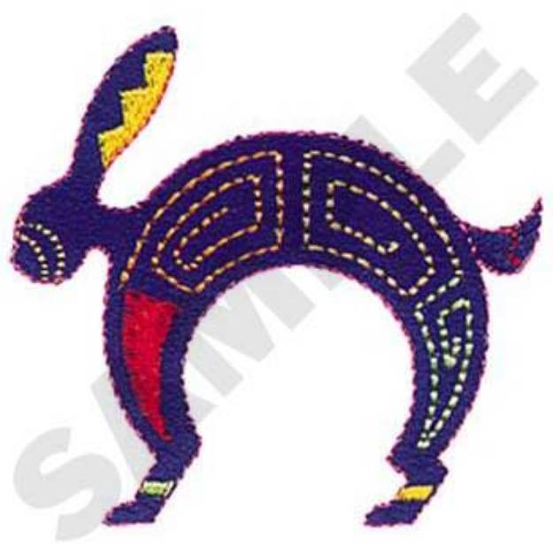 Picture of Southwest Rabbit Machine Embroidery Design