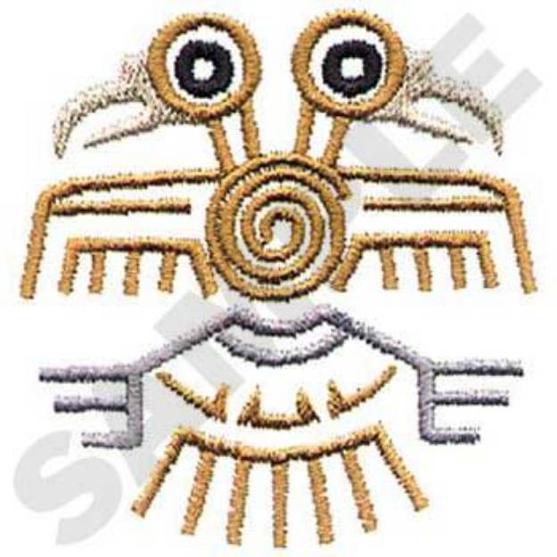 Picture of Aztec Bird Figure Machine Embroidery Design