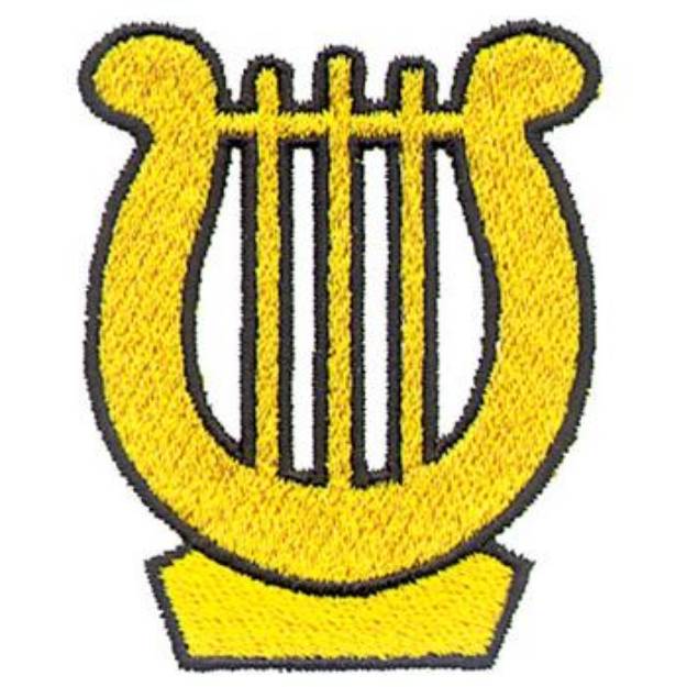 Picture of Lyre Machine Embroidery Design