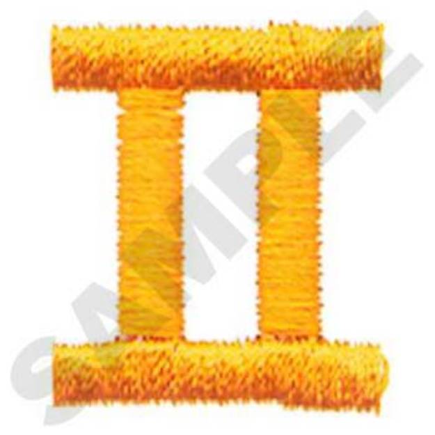 Picture of Gemini Sign Machine Embroidery Design