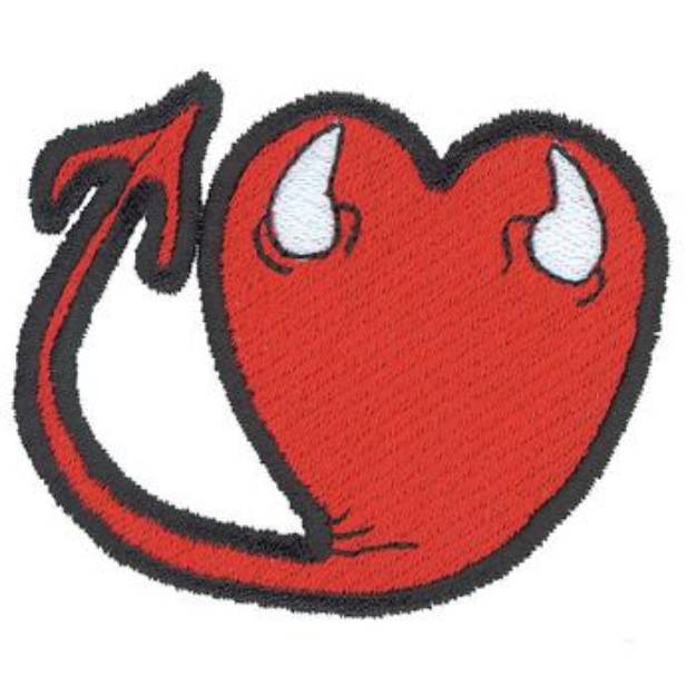 Picture of Evil Heart Machine Embroidery Design