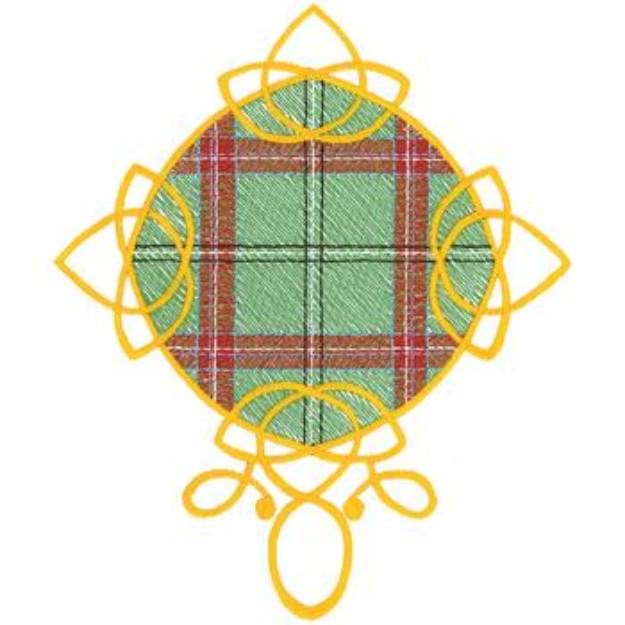 Picture of Plaid Celtic Design Machine Embroidery Design