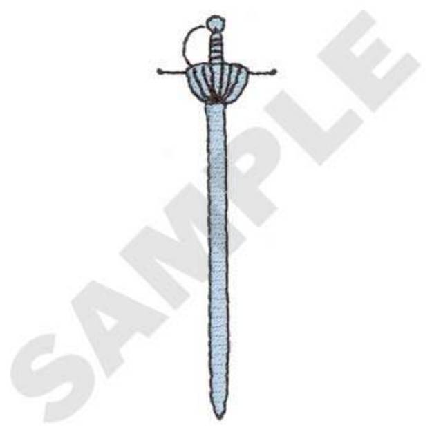 Picture of Sword Machine Embroidery Design