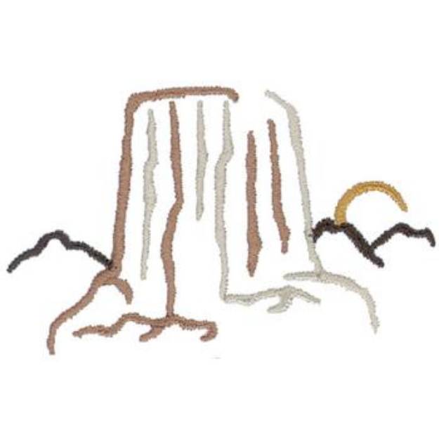 Picture of Devils Tower Machine Embroidery Design