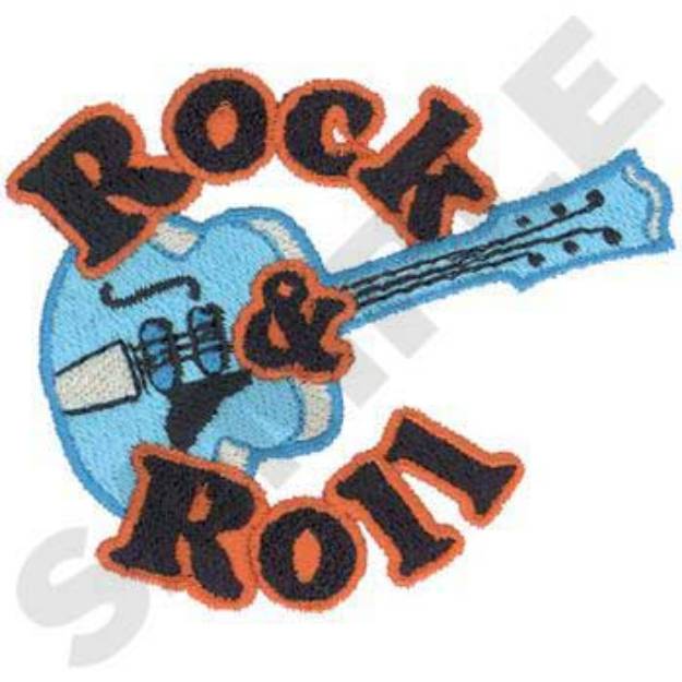 Picture of Rock And Roll Machine Embroidery Design