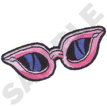 Cat Eye Sunglasses Machine Embroidery Design