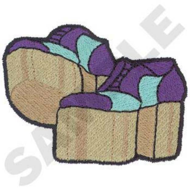 Picture of Platform Shoes Machine Embroidery Design