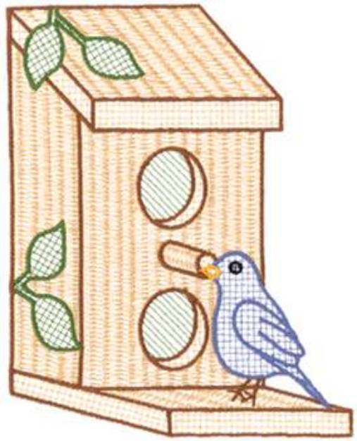 Picture of Birdhouse Machine Embroidery Design