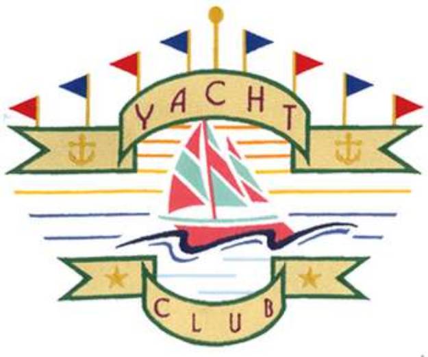 Picture of Yachting Club Logo Machine Embroidery Design