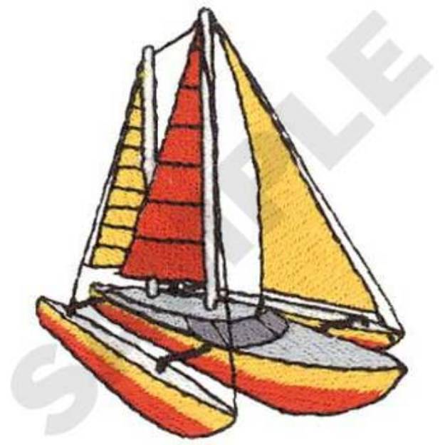 Picture of Trimaran Machine Embroidery Design