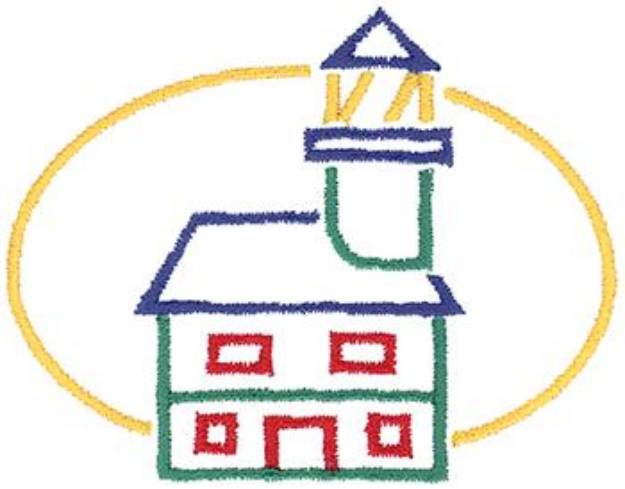 Picture of Lighthouse Outline Machine Embroidery Design