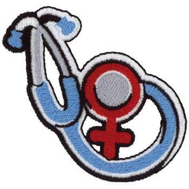 Picture of Womens Health Logo Machine Embroidery Design