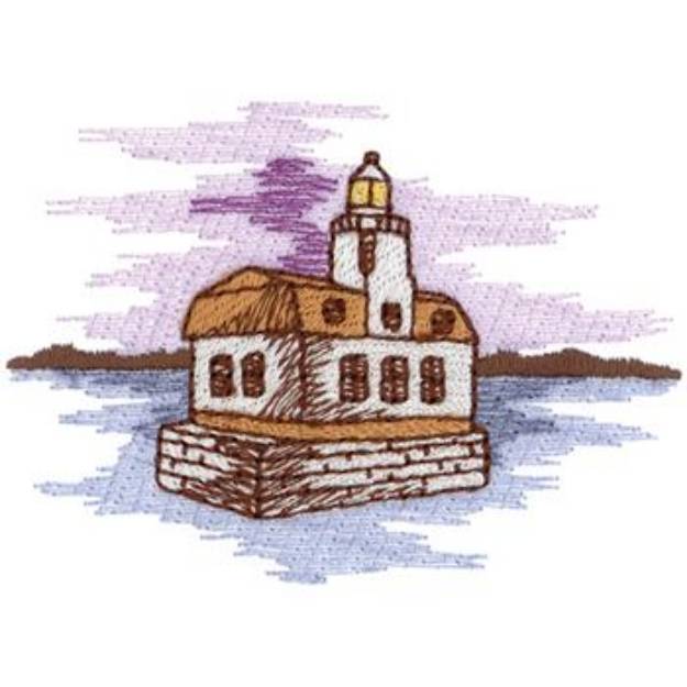 Picture of Lighthouse Machine Embroidery Design