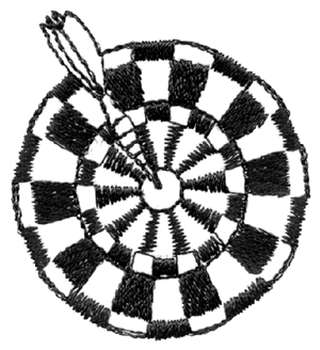 Darts Outline Machine Embroidery Design