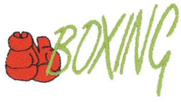 Picture of Boxing Logo Machine Embroidery Design