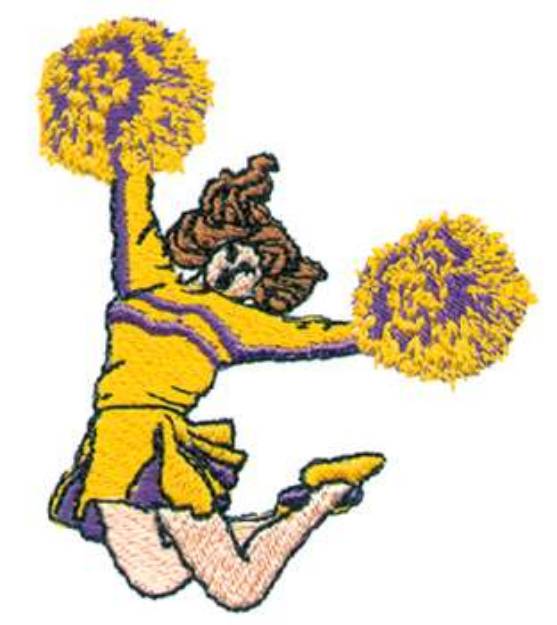 Picture of Cheerleader Machine Embroidery Design