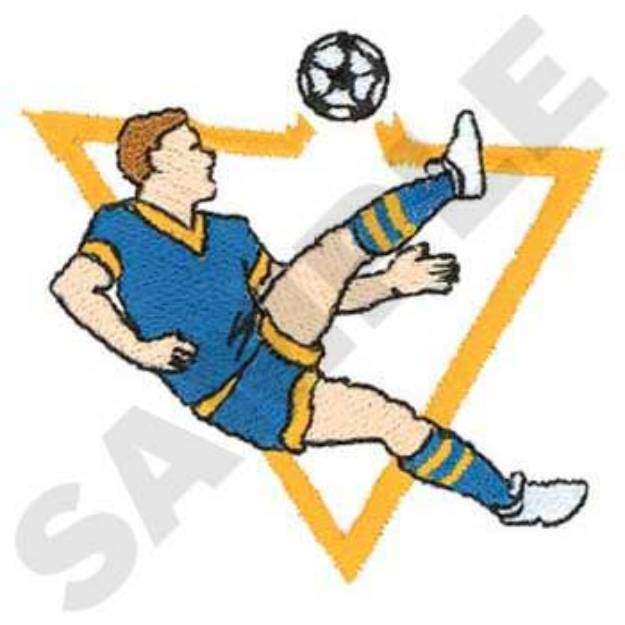 Picture of Soccer Logo Machine Embroidery Design