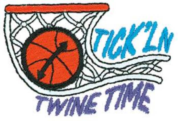 Picture of Basketball Twine Time Machine Embroidery Design