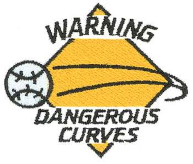 Picture of Dangerous Curves Machine Embroidery Design