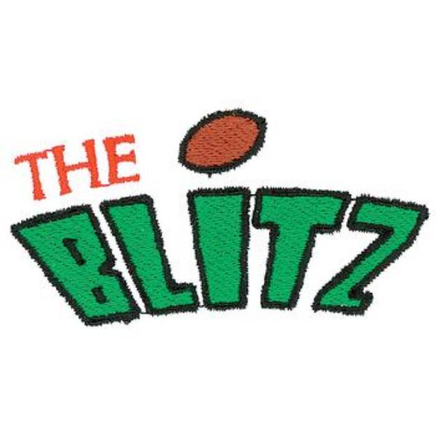 Picture of Football Blitz Machine Embroidery Design