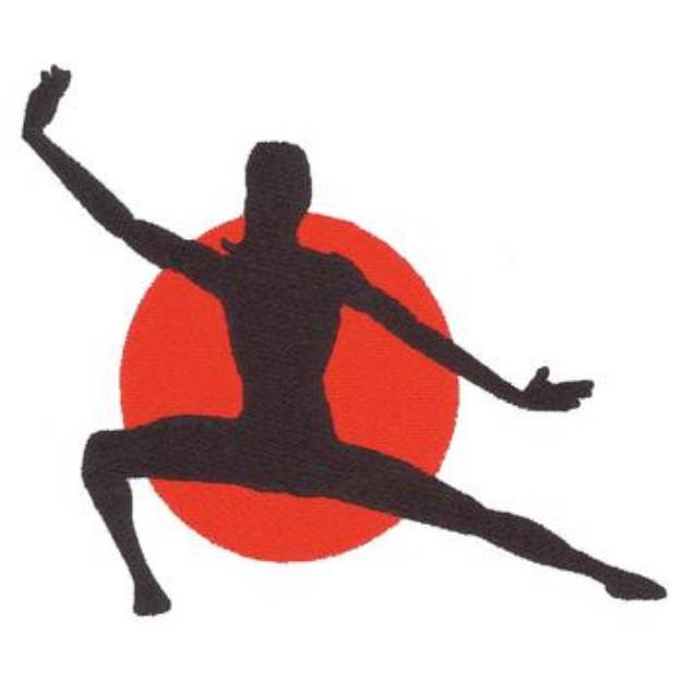 Picture of Silhouette Gymnast Machine Embroidery Design