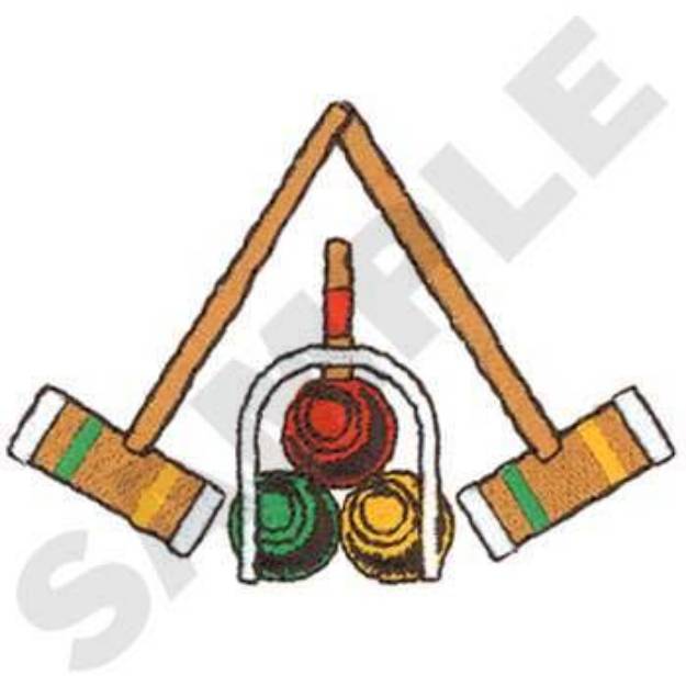 Picture of Croquet Machine Embroidery Design