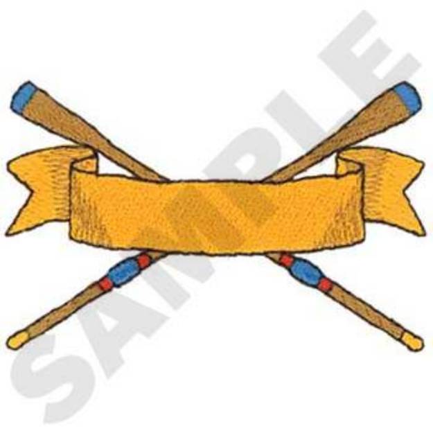 Picture of Rowing Banner Machine Embroidery Design