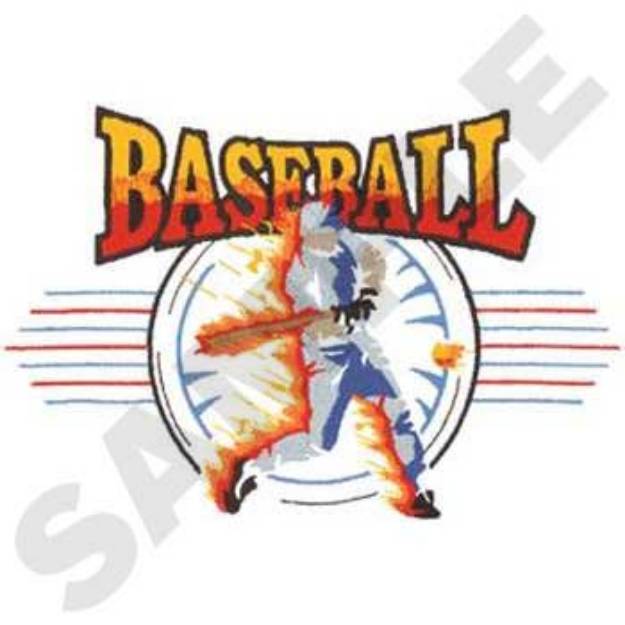 Picture of Baseball Logo Machine Embroidery Design