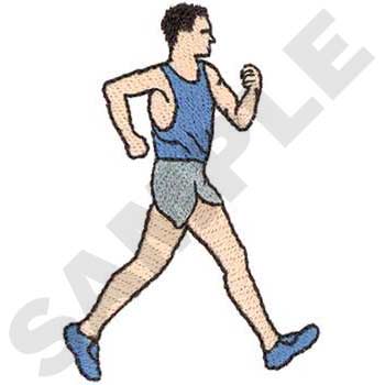 Male Racewalker Machine Embroidery Design