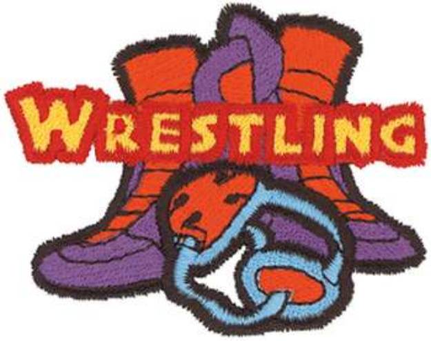 Picture of Wrestling Machine Embroidery Design