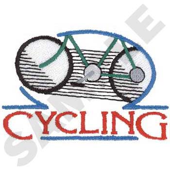 Cycling Logo Machine Embroidery Design