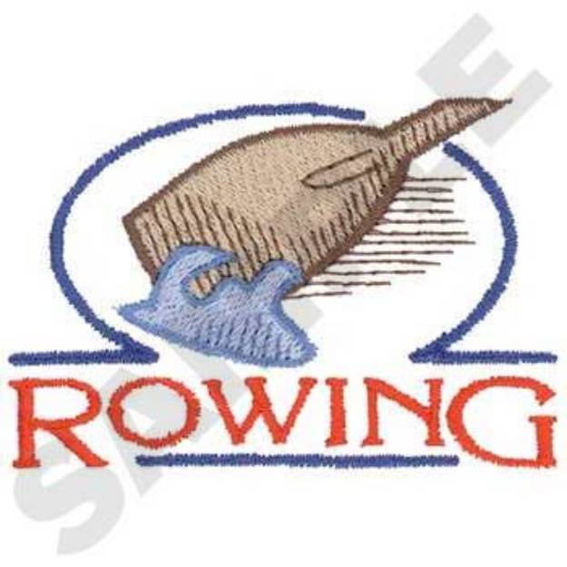 Picture of Rowing Logo Machine Embroidery Design