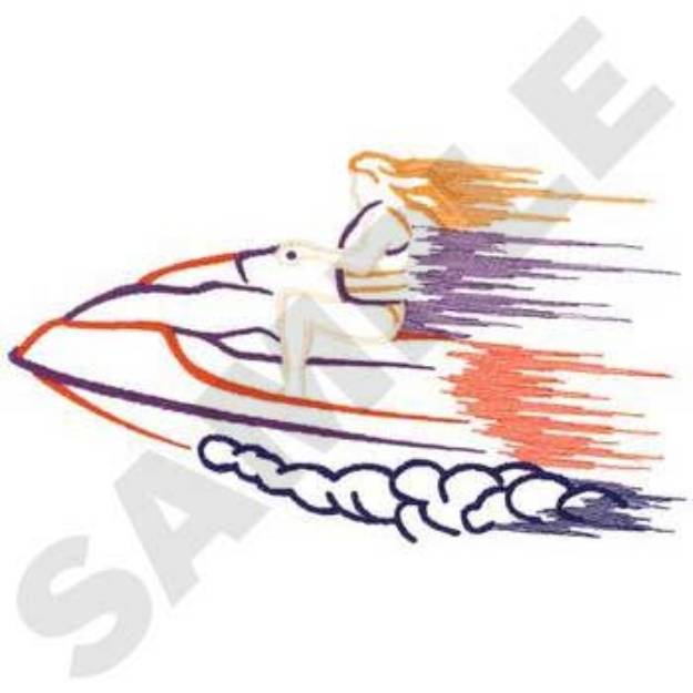 Picture of Jet Ski Machine Embroidery Design