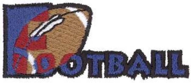 Picture of Football Logo Machine Embroidery Design