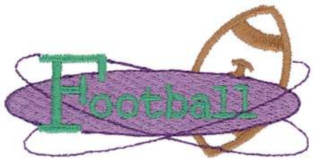 Picture of Football Logo Machine Embroidery Design