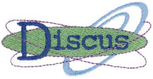 Picture of Discus Logo Machine Embroidery Design