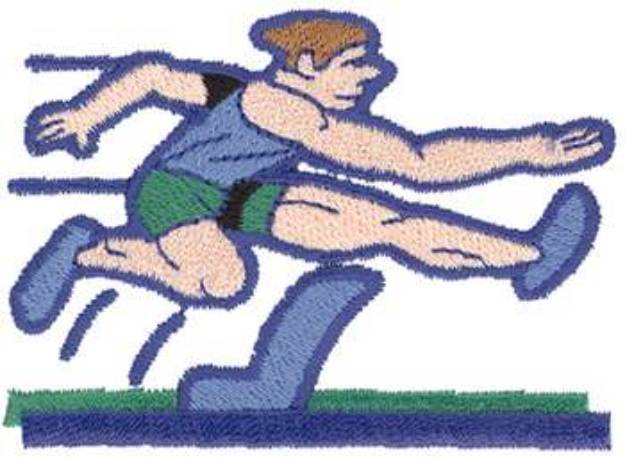 Picture of Hurdling Machine Embroidery Design