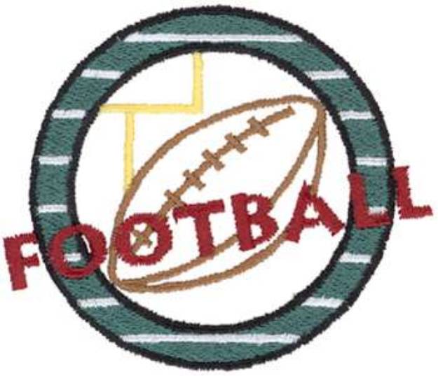 Picture of Football Logo Machine Embroidery Design