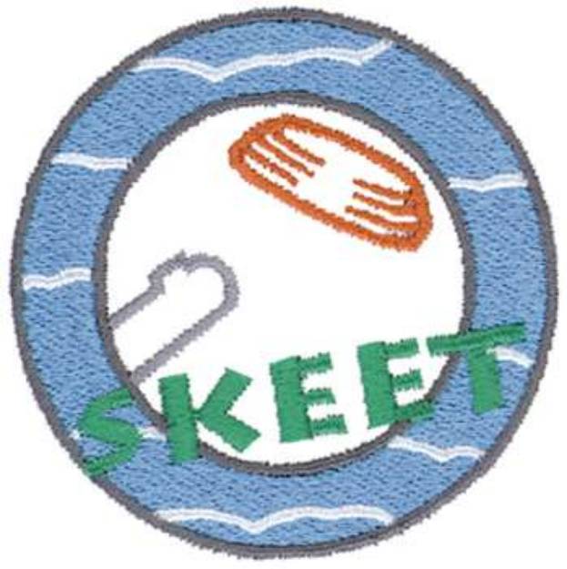 Picture of Skeet Logo Machine Embroidery Design